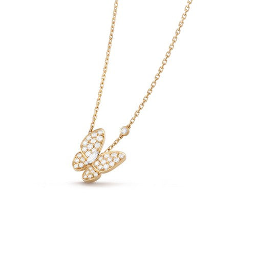 [Vintora]COLLIER DIAMANT PAPILLON