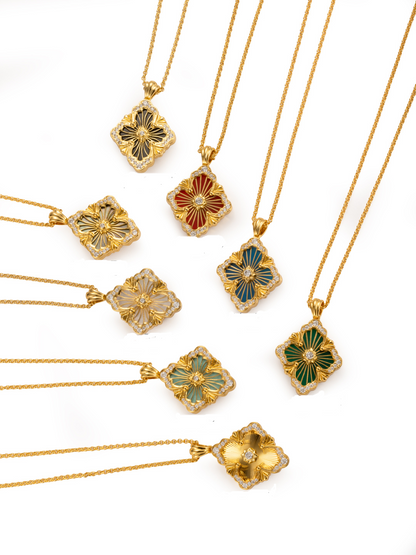[?Vintora] B.C.L BIG SIZE  ENAMEL NECKLACE¡ꡧVarious colors¡ê?
