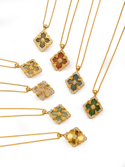 [?Vintora] B.C.L BIG SIZE  ENAMEL NECKLACE¡ꡧVarious colors¡ê?