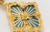 [?Vintora] B.C.L SMALL SIZE  ENAMEL NECKLACE¡ꡧVarious colors)