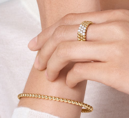 [Vintora]Three-row diamond ring