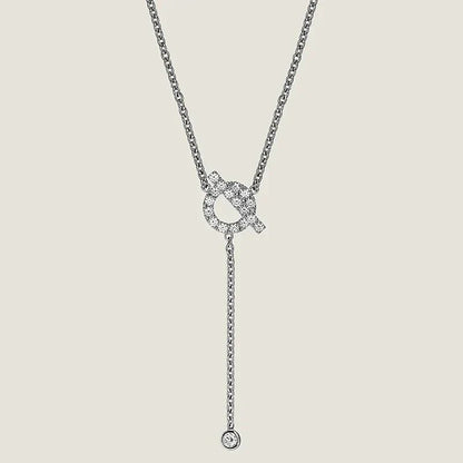[Vintora]FINESSE SILVER DIAMOND NECKLACE