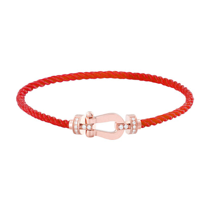 [Vintora]FORCE 10 HALF DIAMOND PINK GOLD RED CORDERI LARGE AND MEDIUM MODEL