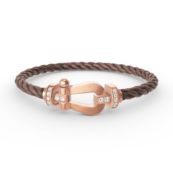 [Vintora]FORCE LARGE HORSESHOE HALF DIAMOND BRACELET ROSE GOLD