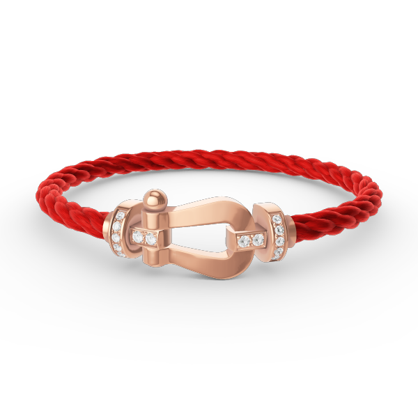[Vintora]FORCE LARGE HORSESHOE HALF DIAMOND BRACELET ROSE GOLD