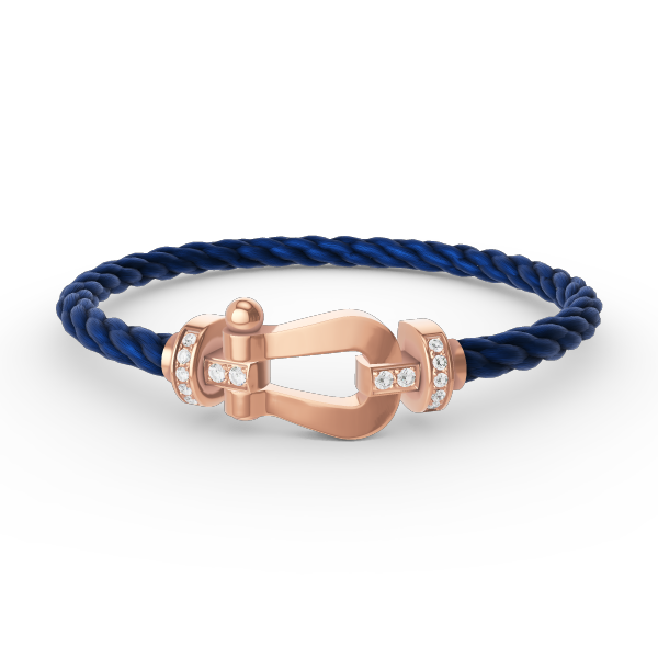 [Vintora]FORCE LARGE HORSESHOE HALF DIAMOND BRACELET ROSE GOLD