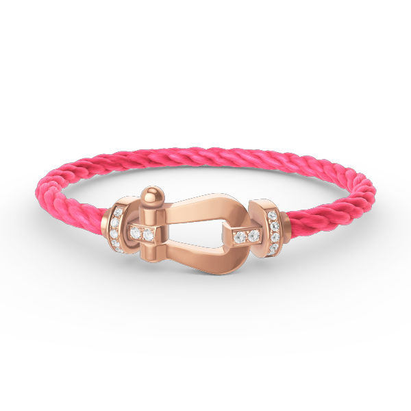 [Vintora]FORCE LARGE HORSESHOE HALF DIAMOND BRACELET ROSE GOLD