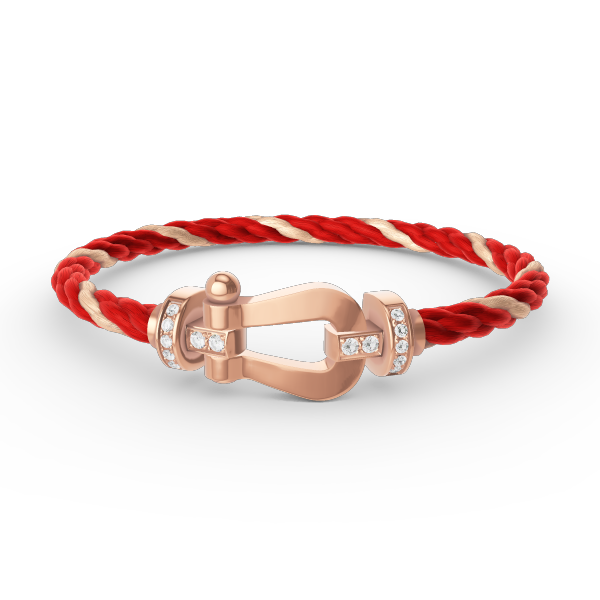 [Vintora]FORCE LARGE HORSESHOE HALF DIAMOND BRACELET ROSE GOLD