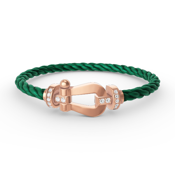 [Vintora]FORCE LARGE HORSESHOE HALF DIAMOND BRACELET ROSE GOLD
