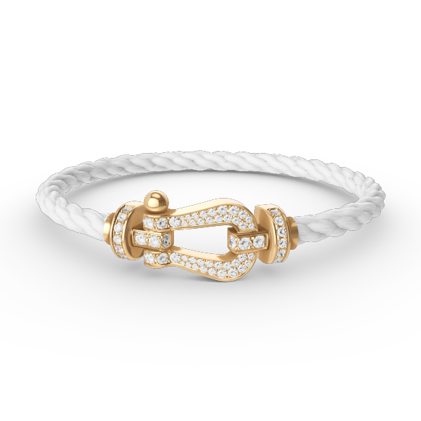 [Vintora]FORCE LARGE HORSESHOE FULL DIAMOND BRACELET GOLD