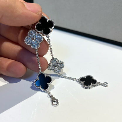 [?Vintora] CLOVER 5 MOTIF ONYXS BRACELET COLLECTION