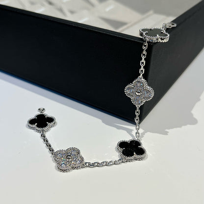 [?Vintora] CLOVER 5 MOTIF ONYXS BRACELET COLLECTION