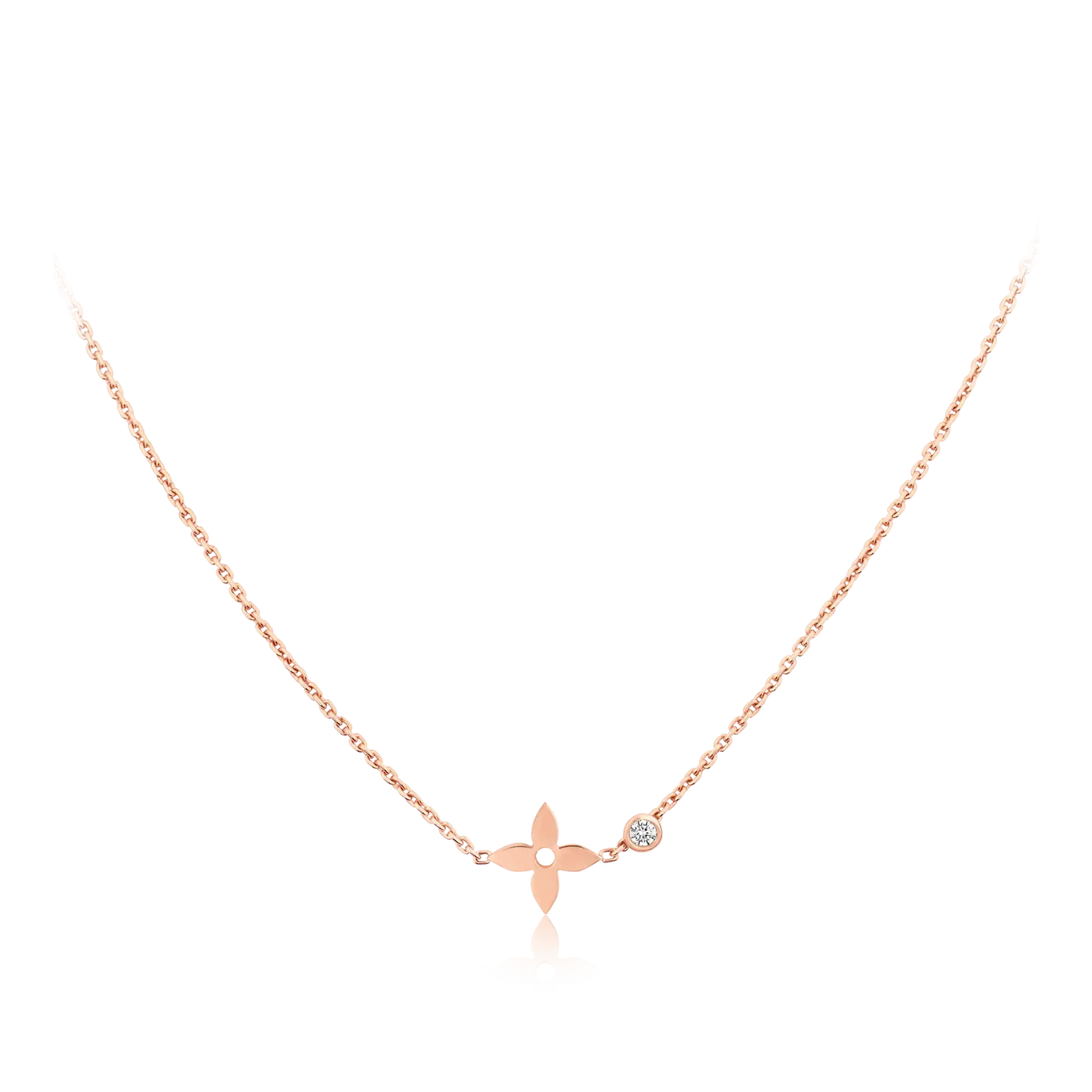 [Vintora]BLOSSOM PENDANT PINK GOLD AND DIAMOND