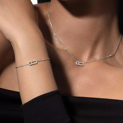 [Vintora]Diamond Necklace Move Uno