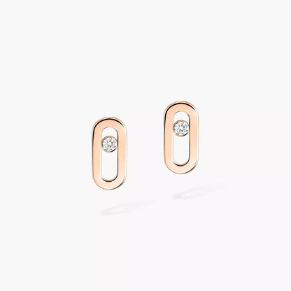 [Vintora]Move Uno Diamond Stud Earrings