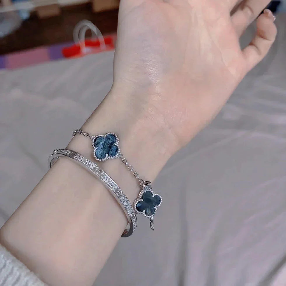 [?Vintora]CLOVER 5 MOTIF PIETERSITE BRACELET COLLECTION