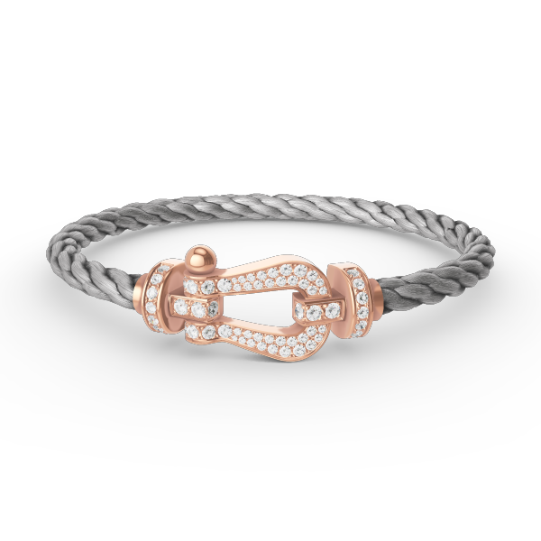 [Vintora]FORCE LARGE HORSESHOE FULL DIAMOND BRACELET ROSE GOLD