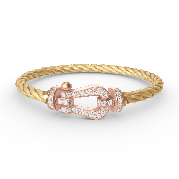 [Vintora]FORCE LARGE HORSESHOE FULL DIAMOND BRACELET ROSE GOLD