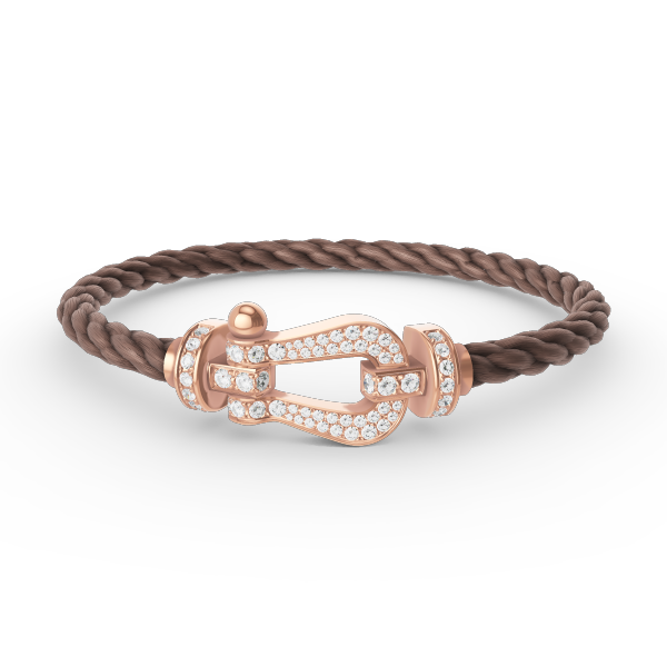 [Vintora]FORCE LARGE HORSESHOE FULL DIAMOND BRACELET ROSE GOLD
