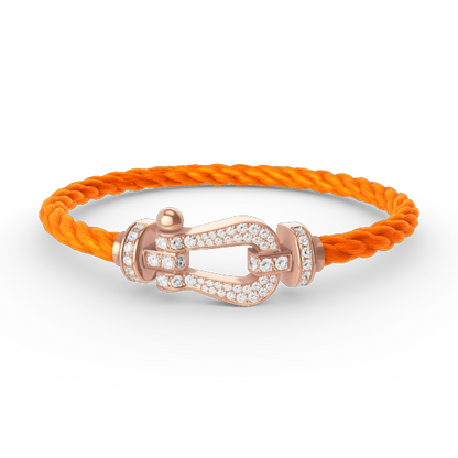 [Vintora]FORCE LARGE HORSESHOE FULL DIAMOND BRACELET ROSE GOLD
