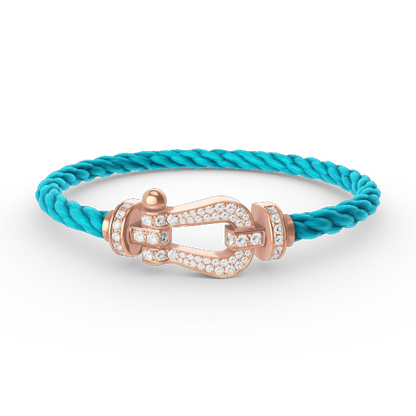 [Vintora]FORCE LARGE HORSESHOE FULL DIAMOND BRACELET ROSE GOLD