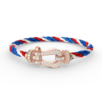 [Vintora]FORCE LARGE HORSESHOE FULL DIAMOND BRACELET ROSE GOLD