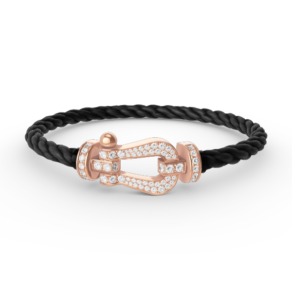 [Vintora]FORCE LARGE HORSESHOE FULL DIAMOND BRACELET ROSE GOLD