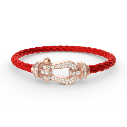 [Vintora]FORCE LARGE HORSESHOE FULL DIAMOND BRACELET ROSE GOLD