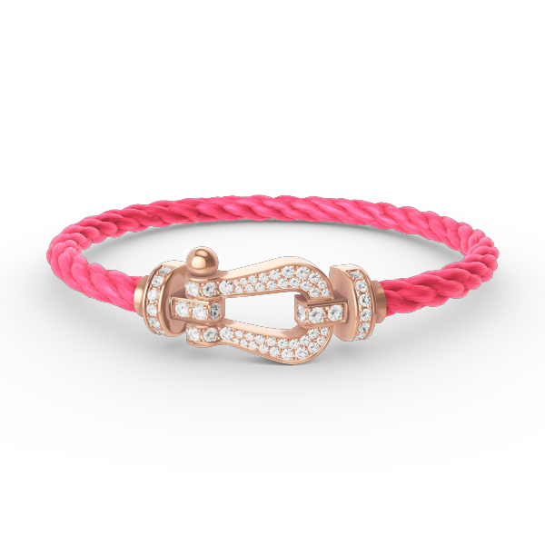 [Vintora]FORCE LARGE HORSESHOE FULL DIAMOND BRACELET ROSE GOLD