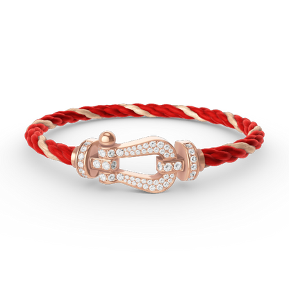 [Vintora]FORCE LARGE HORSESHOE FULL DIAMOND BRACELET ROSE GOLD
