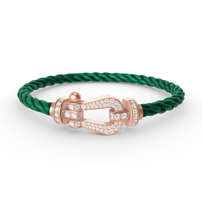 [Vintora]FORCE LARGE HORSESHOE FULL DIAMOND BRACELET ROSE GOLD