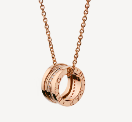 [Vintora]ZERO 1 PINK GOLD DIAMOND NECKLACE