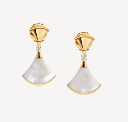 [Vintora]DREAM MOP 1 DIAMOND EARRINGS