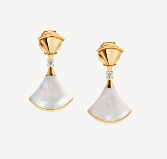 [Vintora]DREAM MOP 1 DIAMOND EARRINGS