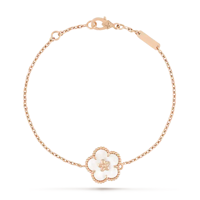 [Vintora]BRACELET PRUNIER BLANC PORTE-BONHEUR MOP