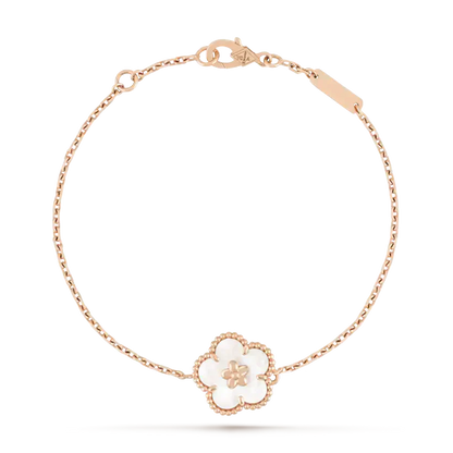 [Vintora]BRACELET PRUNIER BLANC PORTE-BONHEUR MOP