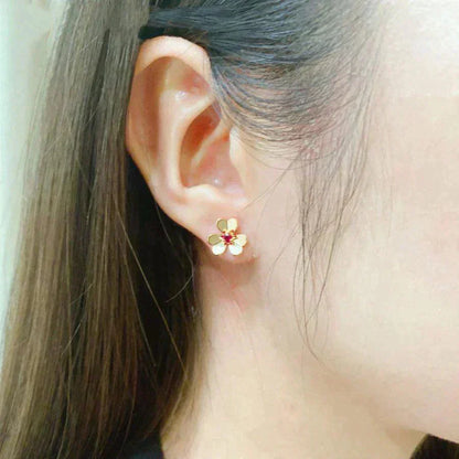 [Vintora]FRIVOLE  FLOWER PINK EARRINGS