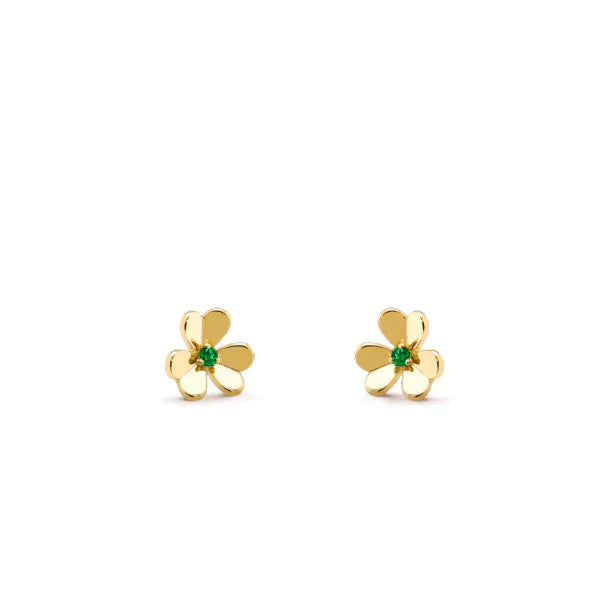 [Vintora]FRIVOLE  FLOWER MALACHITE EARRINGS