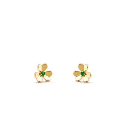 [Vintora]FRIVOLE  FLOWER MALACHITE EARRINGS