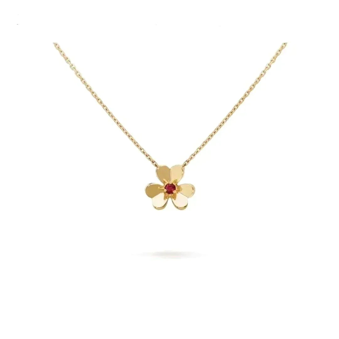 [Vintora]COLLIER FLEUR FRIVOLE OR