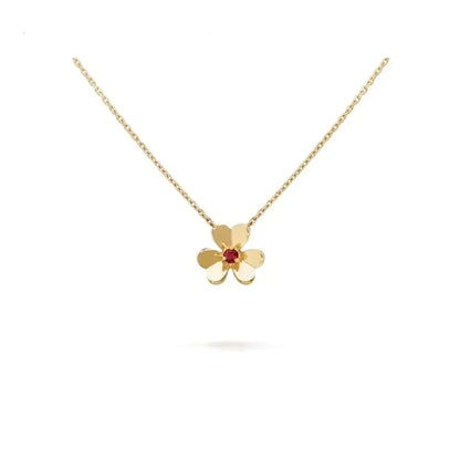 [Vintora]COLLIER FLEUR FRIVOLE OR