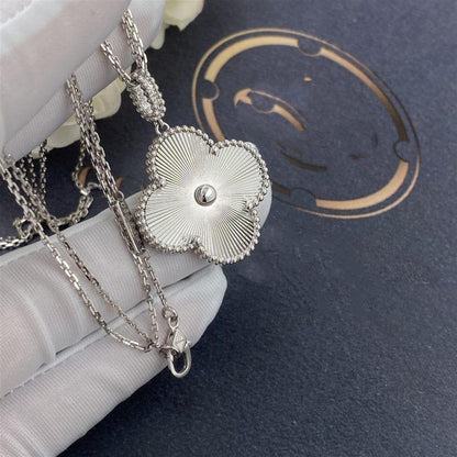 [Vintora]COLLIER GROS TRÈFLE ARGENT 25MM