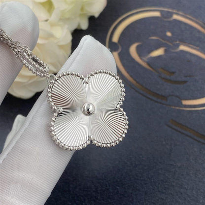 [Vintora]COLLIER GROS TRÈFLE ARGENT 25MM