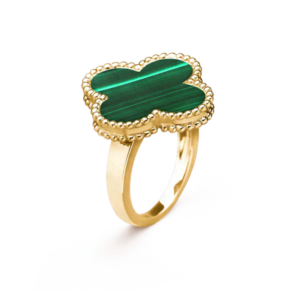 [Vintora]CLOVER MALACHITE RING
