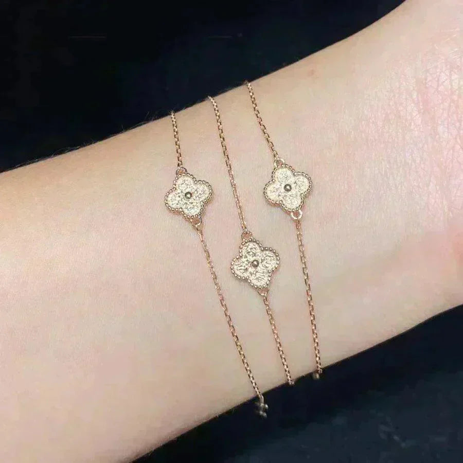 [Vintora]BRACELET CLOVER FLEUR UNIQUE