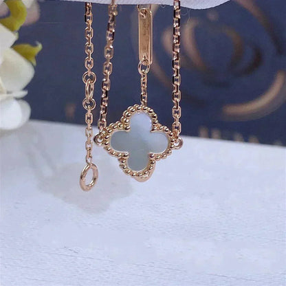 [Vintora]BRACELET CLOVER WHITE MOP FLEUR UNIQUE