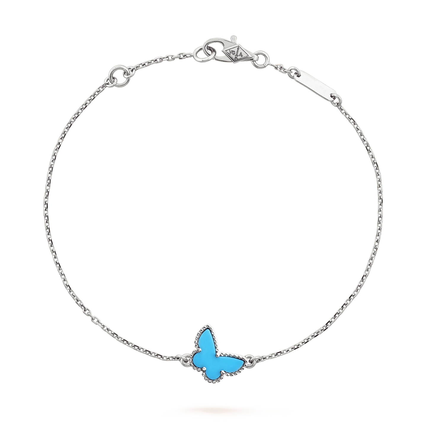 [Vintora]BRACELET PAPILLON TURQUOISE PAPILLON ARGENT