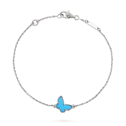 [Vintora]BRACELET PAPILLON TURQUOISE PAPILLON ARGENT