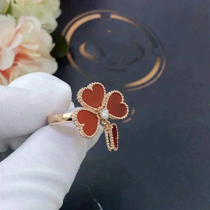 [Vintora]SWEET CLOVER CARNELIAN RING
