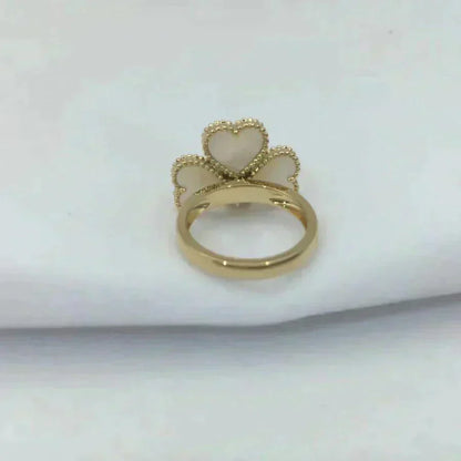 [Vintora]SWEET CLOVER WHITE MOP RING